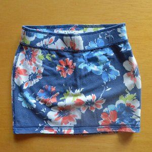 Floral Navy Blue Skirt